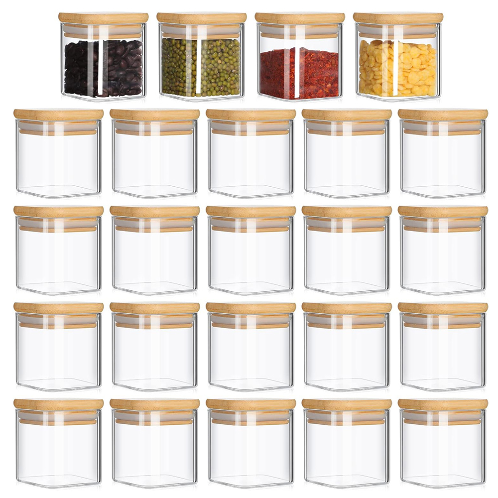 Food Storage Glass Set - Set di barattoli di vetro da
