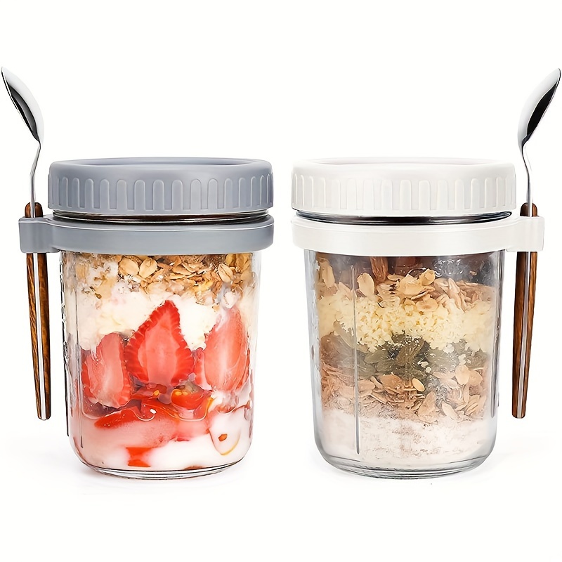 Food Storage Glass Set - 1 tazza per farina d'avena in