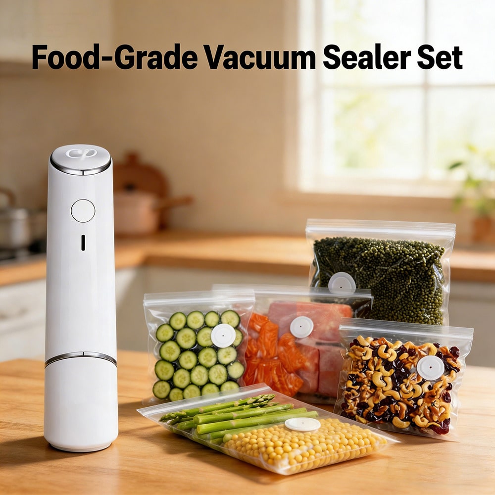 Food Storage Vacuum Bags - 30 Sacchetti Sottovuoto Riutilizzabili + 1
