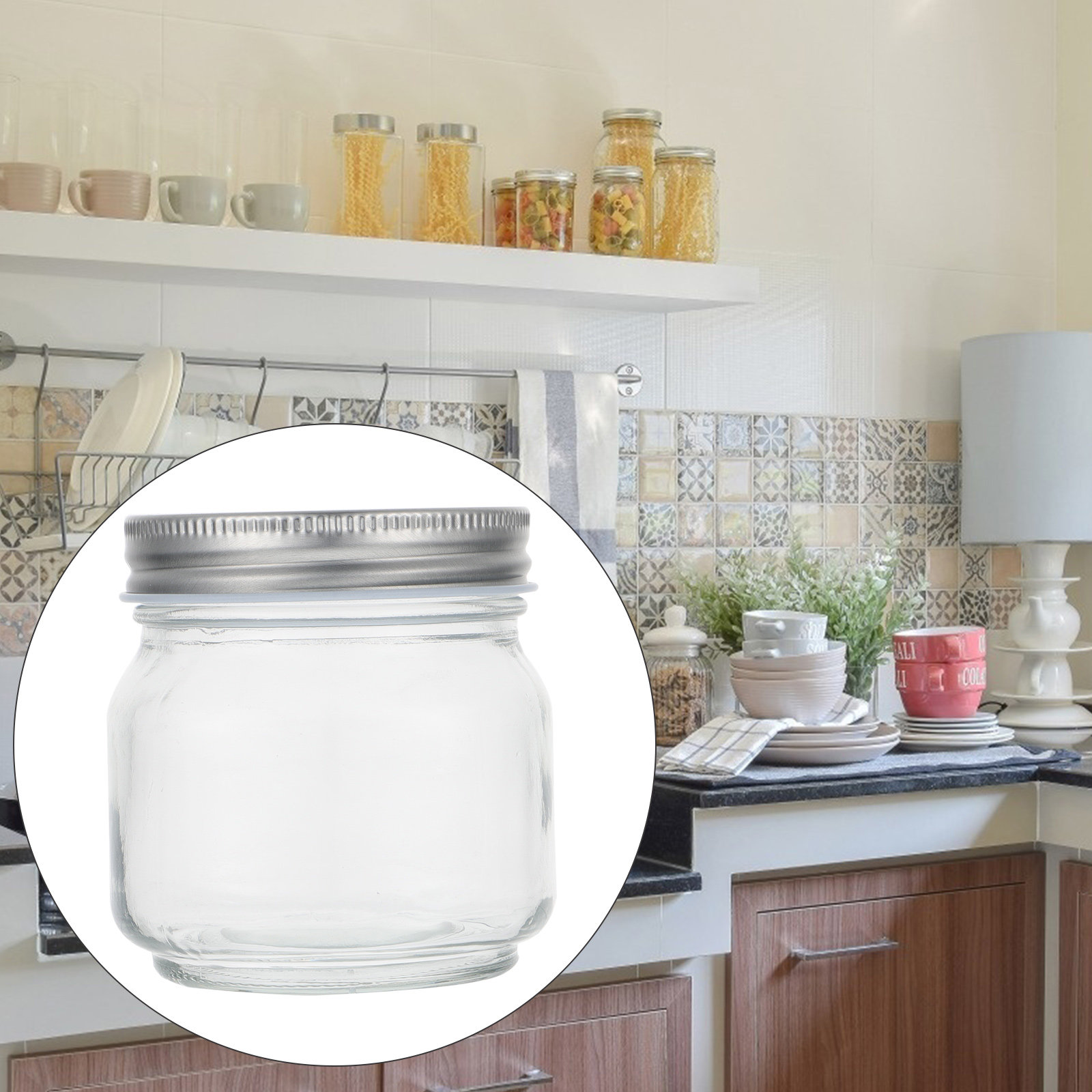 Food Storage Glass Set - Set da 6 barattoli in vetro