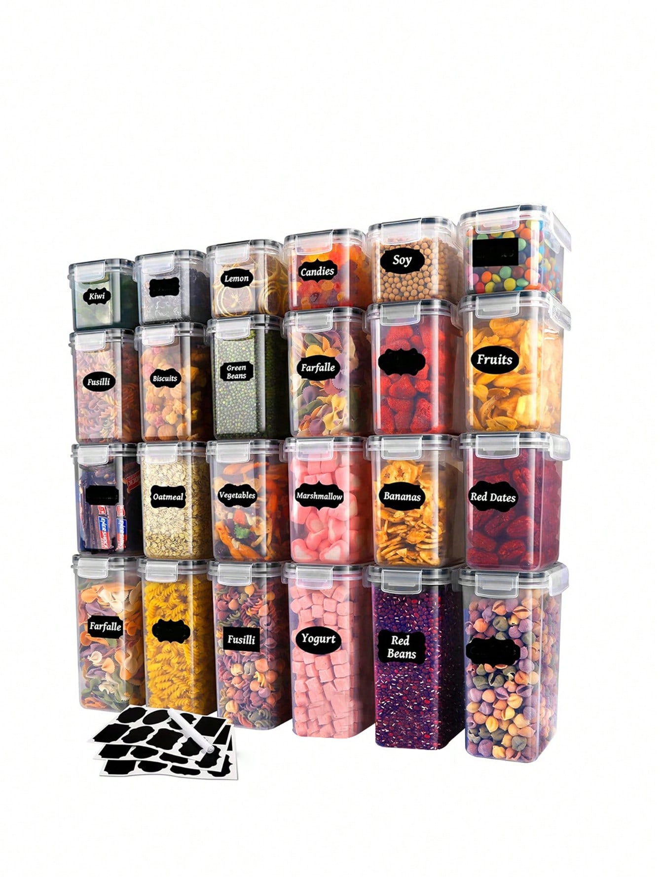 Food Storage Lunch Box - 48 contenitori sigillati per conservare gli