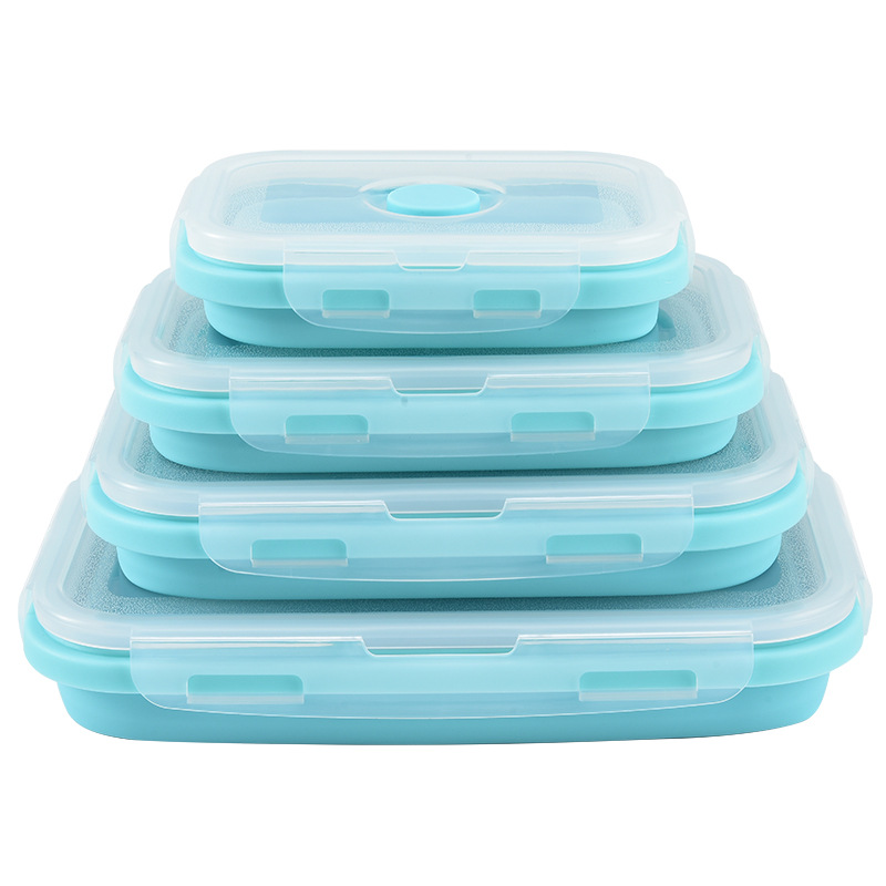 Food Storage Lunch Box - Contenitore per Alimenti in Silicone Pieghevole
