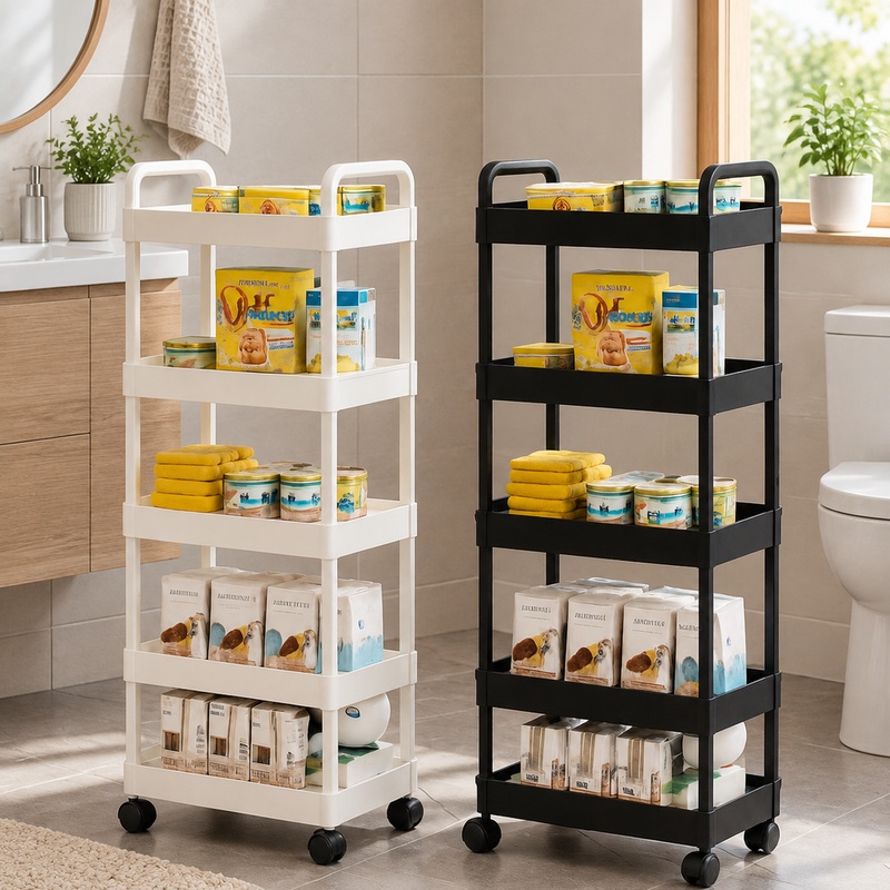 Food Storage With Wheels - Carrello di Stoccaggio a 5 Ripiani