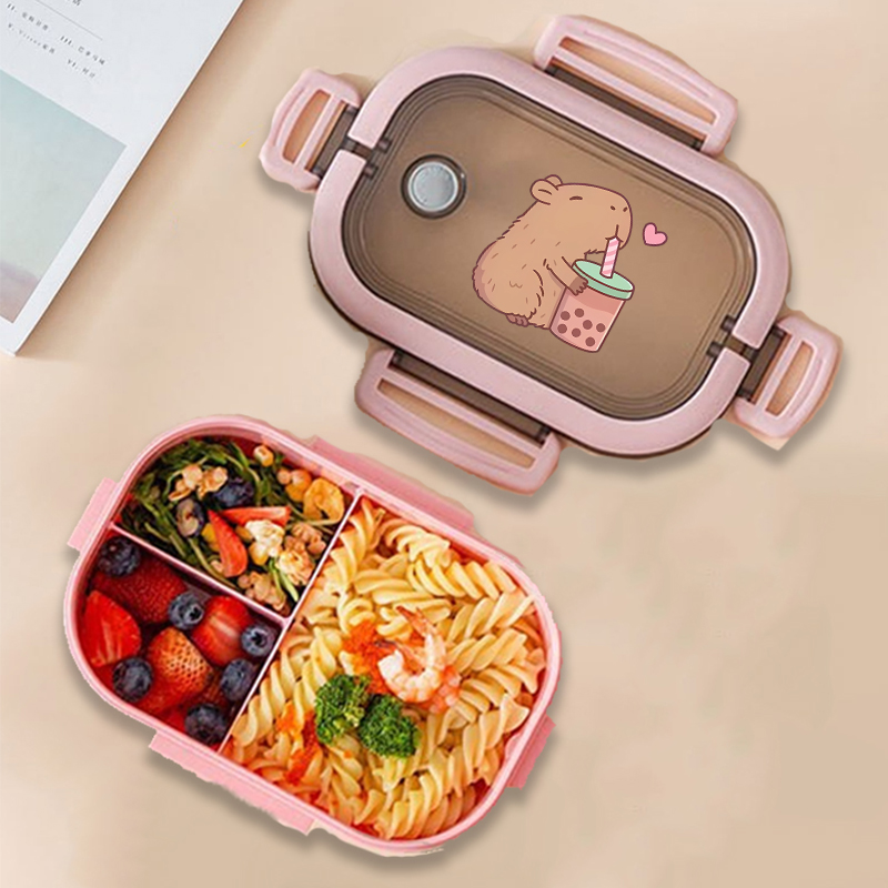 Food Storage And Organizer - Capybara Bento Lunch Box Anime Animali