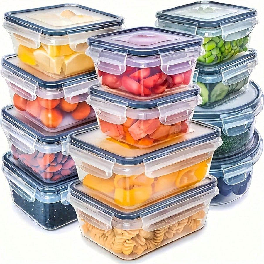 Food Storage Lunch Box - Set di 24 Contenitori per la