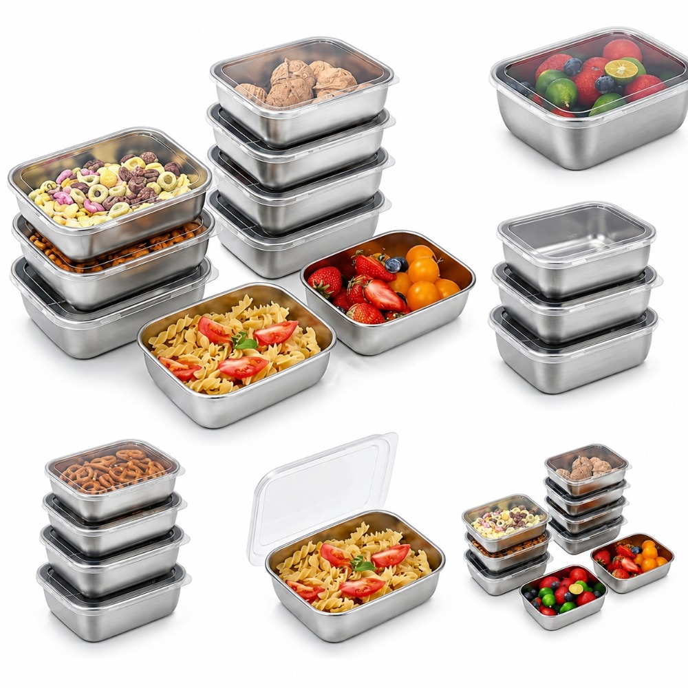 Food Storage System - Set di 6 Contenitori per Alimenti