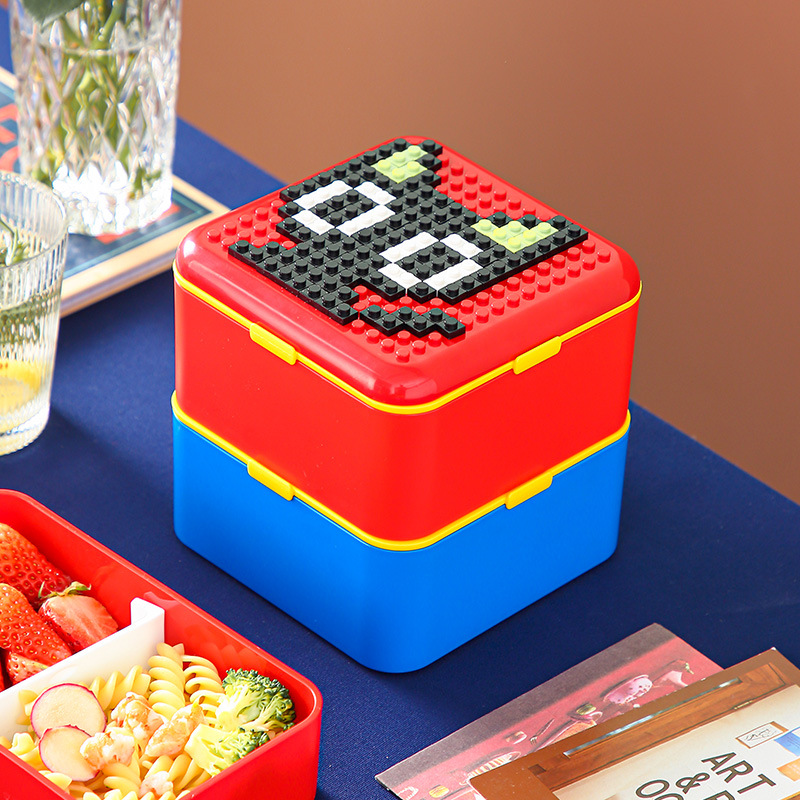 Food Storage Building - Divertente Set Bento Box Sigillato per