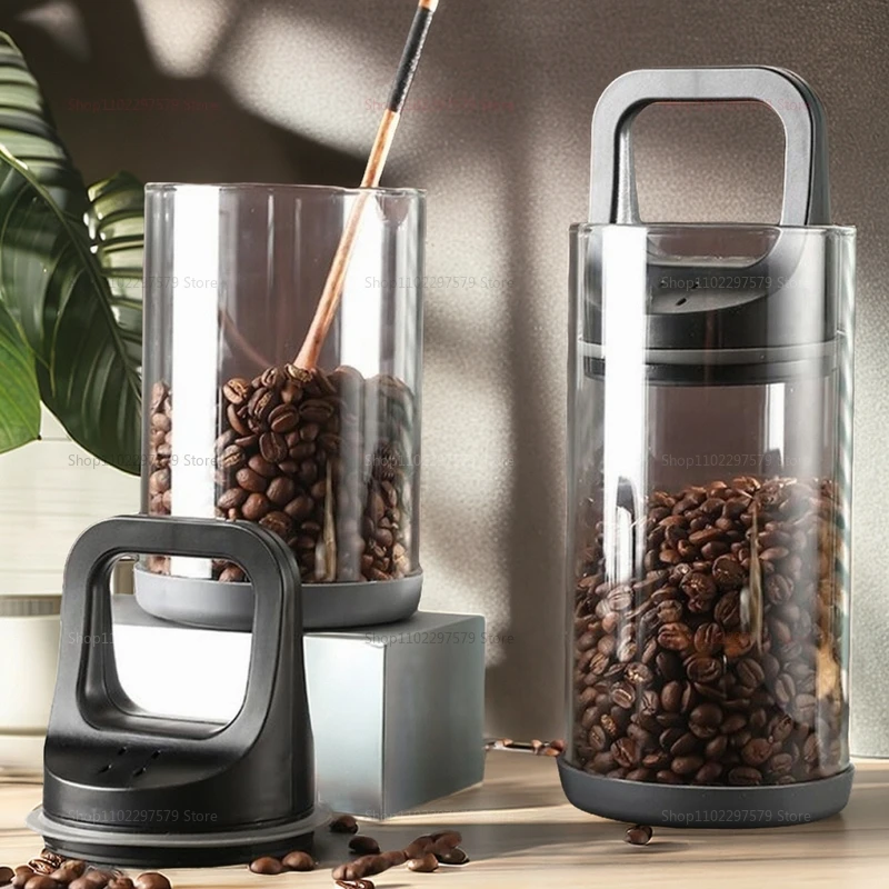 Food Storage Glass Set - Chicchi di caffè Serbatoio sigillato sottovuoto