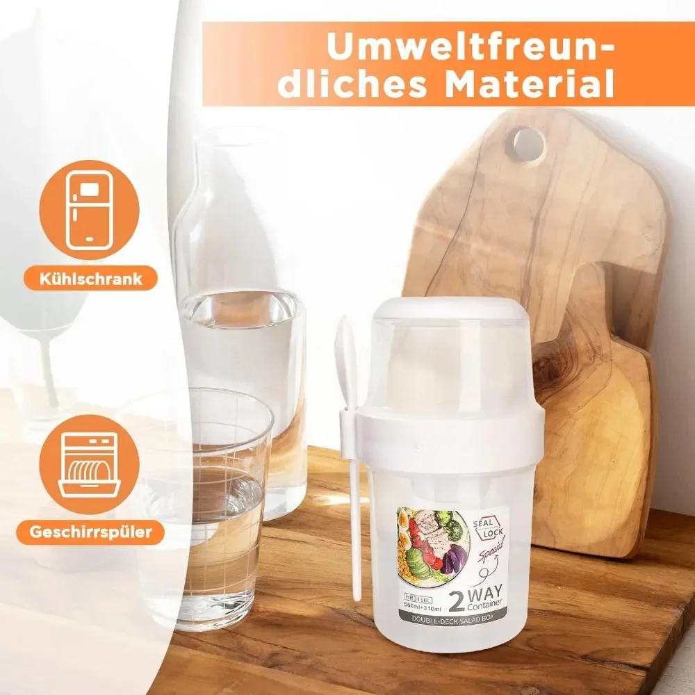 Food Storage With Scoop - Tazza per insalata Tazze per colazione