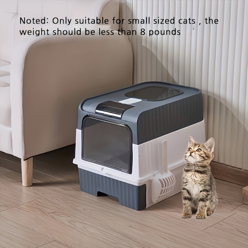 Food Storage With Scoop - Lettiera per Gatti Completamente Chiusa con
