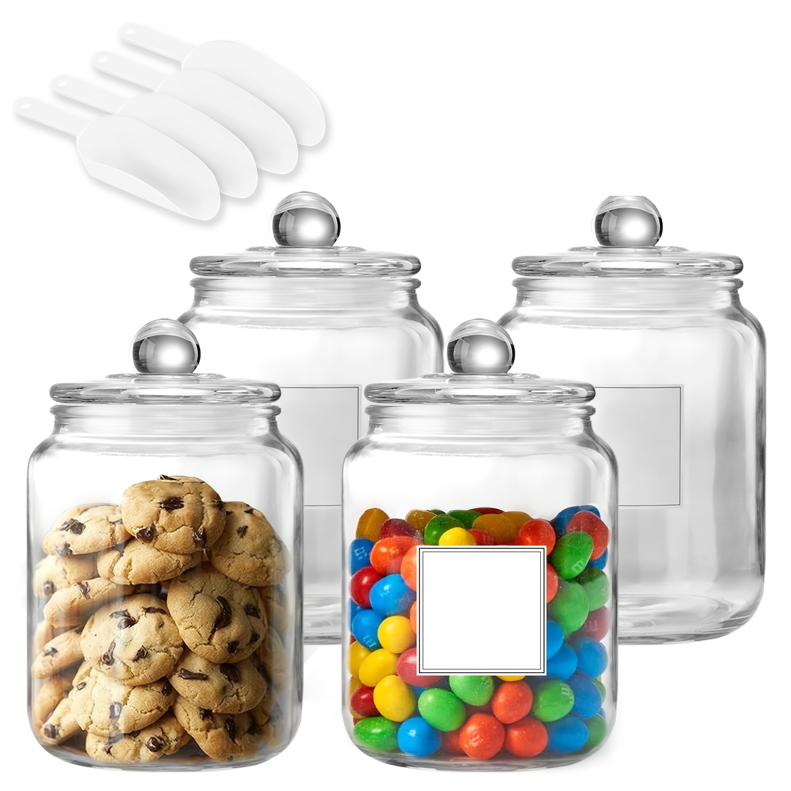 Glass Food Storage Xl - Barattoli di vetro grandi da mezzo