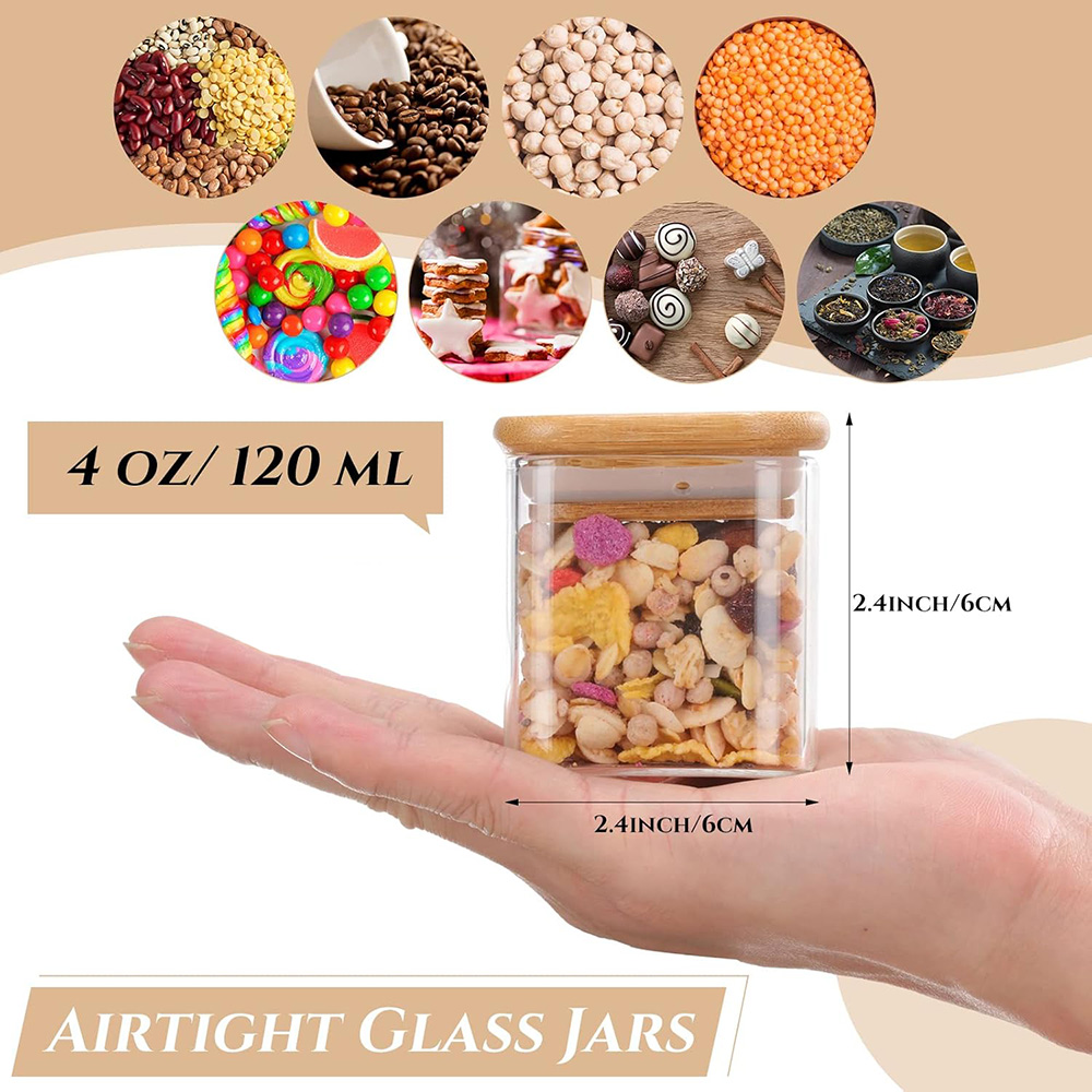 Set di barattoli di vetro da 4 - Food Storage Glass Set recensione e prezzo