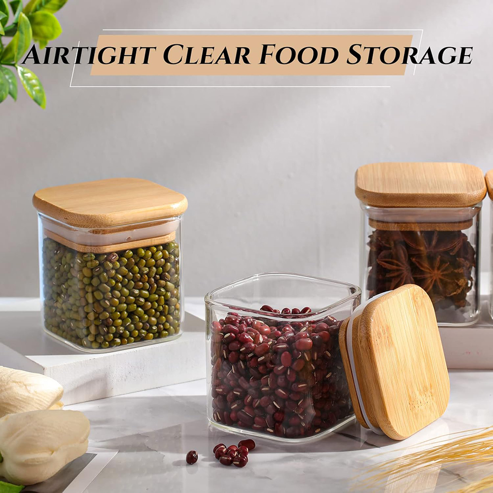 Set di barattoli di vetro da 4 - Food Storage Glass Set recensione e prezzo