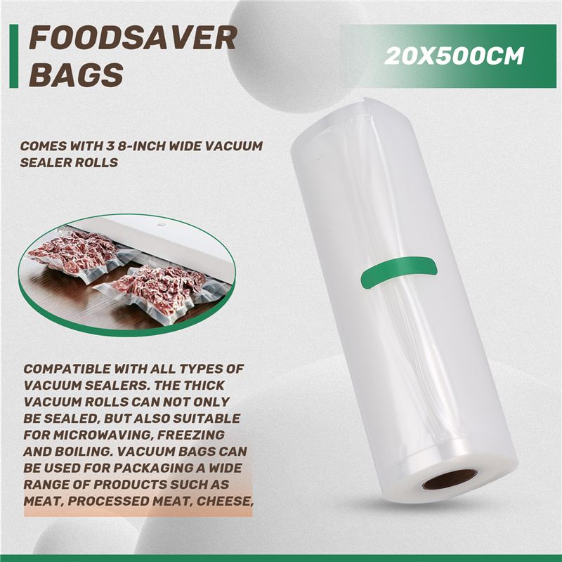 ABVJ-Rotoli di Sacchetti per S - Food Storage Vacuum Bags recensione e prezzo