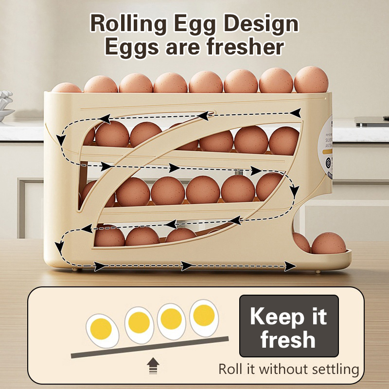 Portauova automatico a 4 strat - Food Storage Rack For Kitchen recensione e prezzo