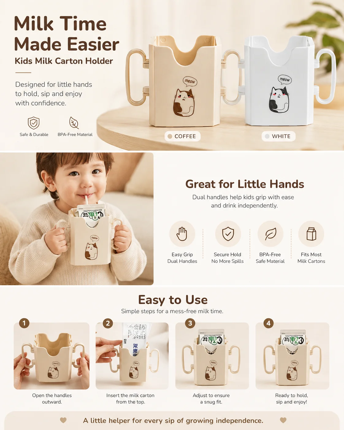 1 pz Porta Bicchiere per Latte - Food Storage And Safety recensione e prezzo