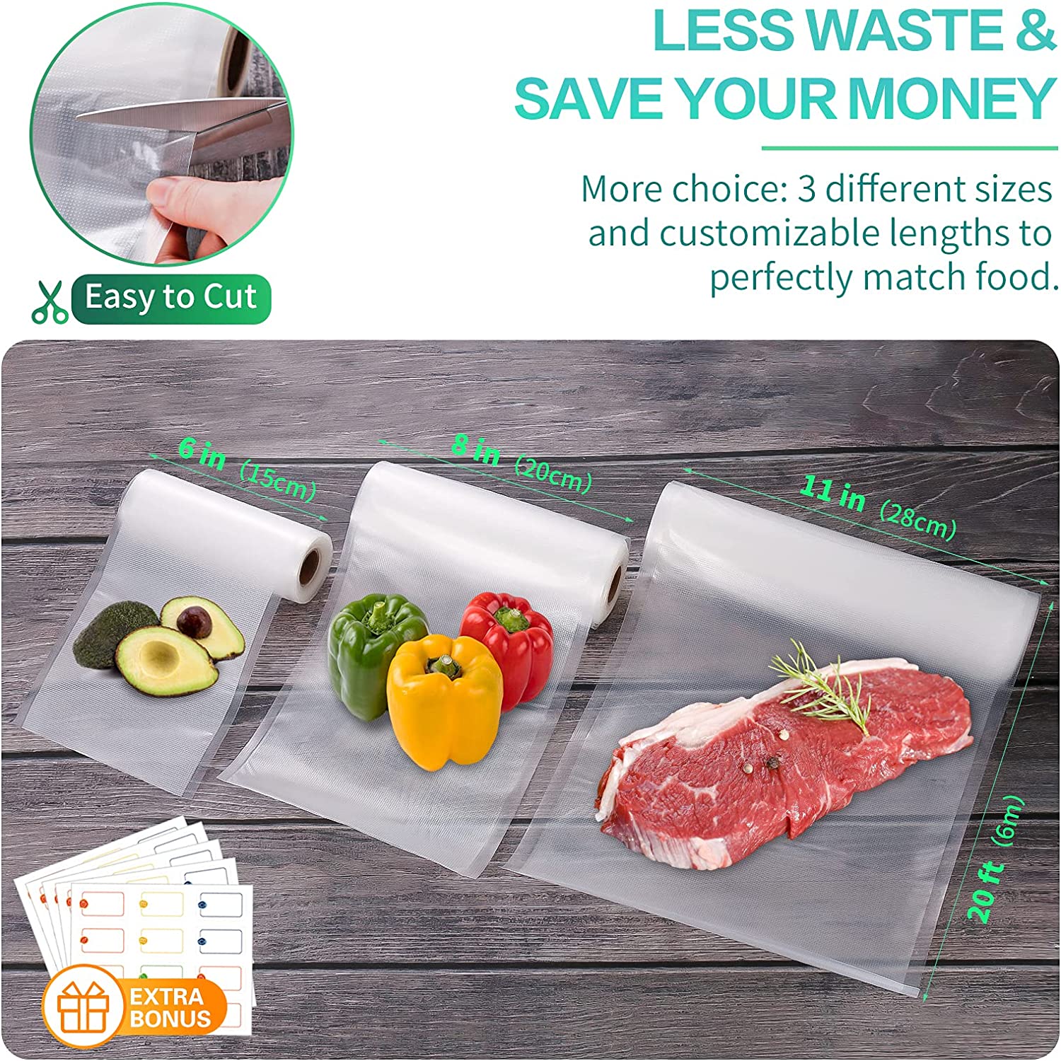Sacchetti per Sottovuoto da Cu - Food Storage Vacuum Bags recensione e prezzo