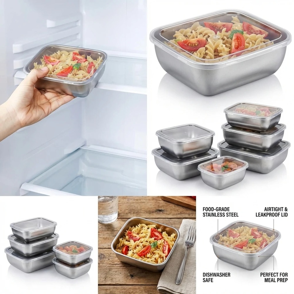 Set di 6 Contenitori per Alime - Food Storage System recensione e prezzo