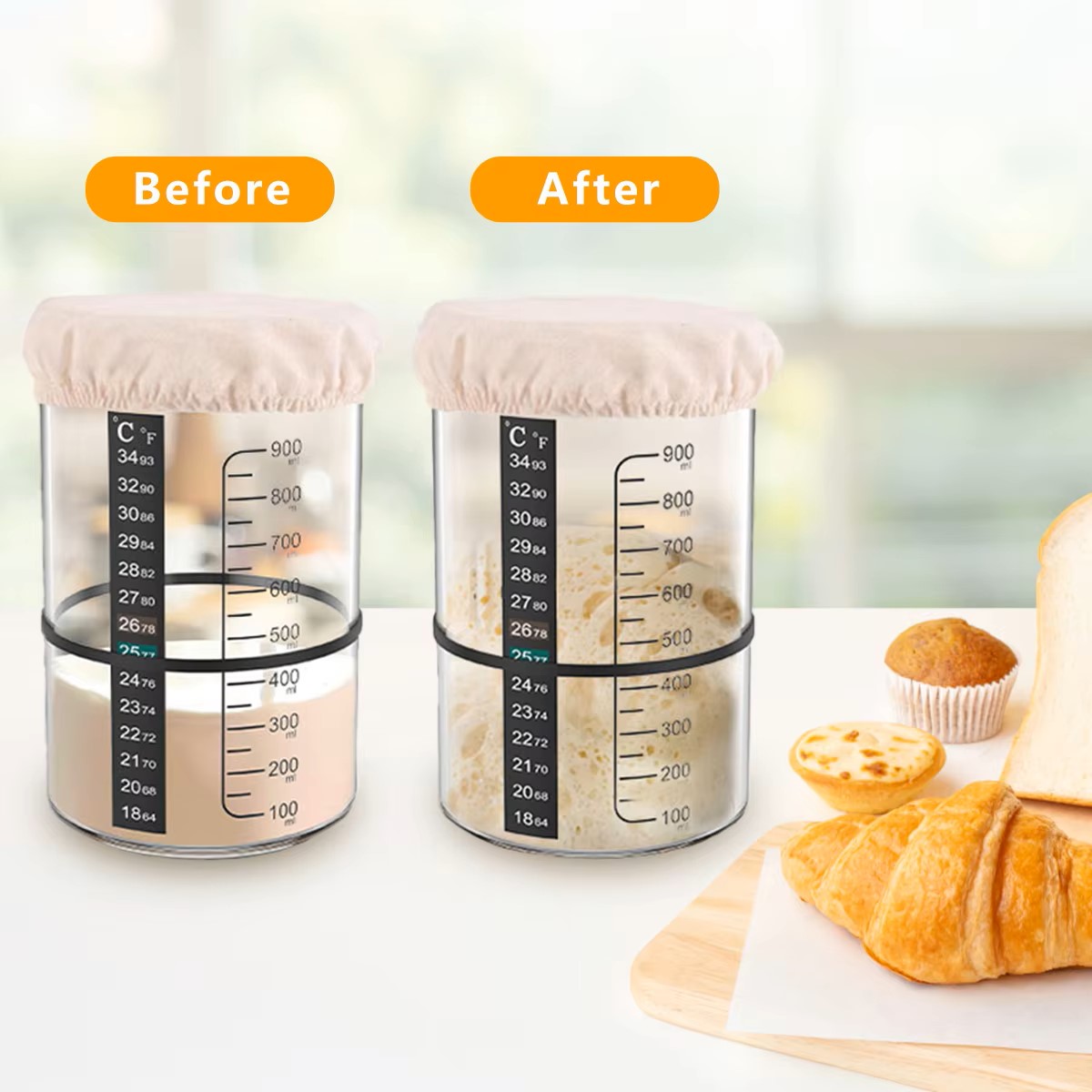 Set di Barattoli per Lievito N - Food Storage Glass Set recensione e prezzo