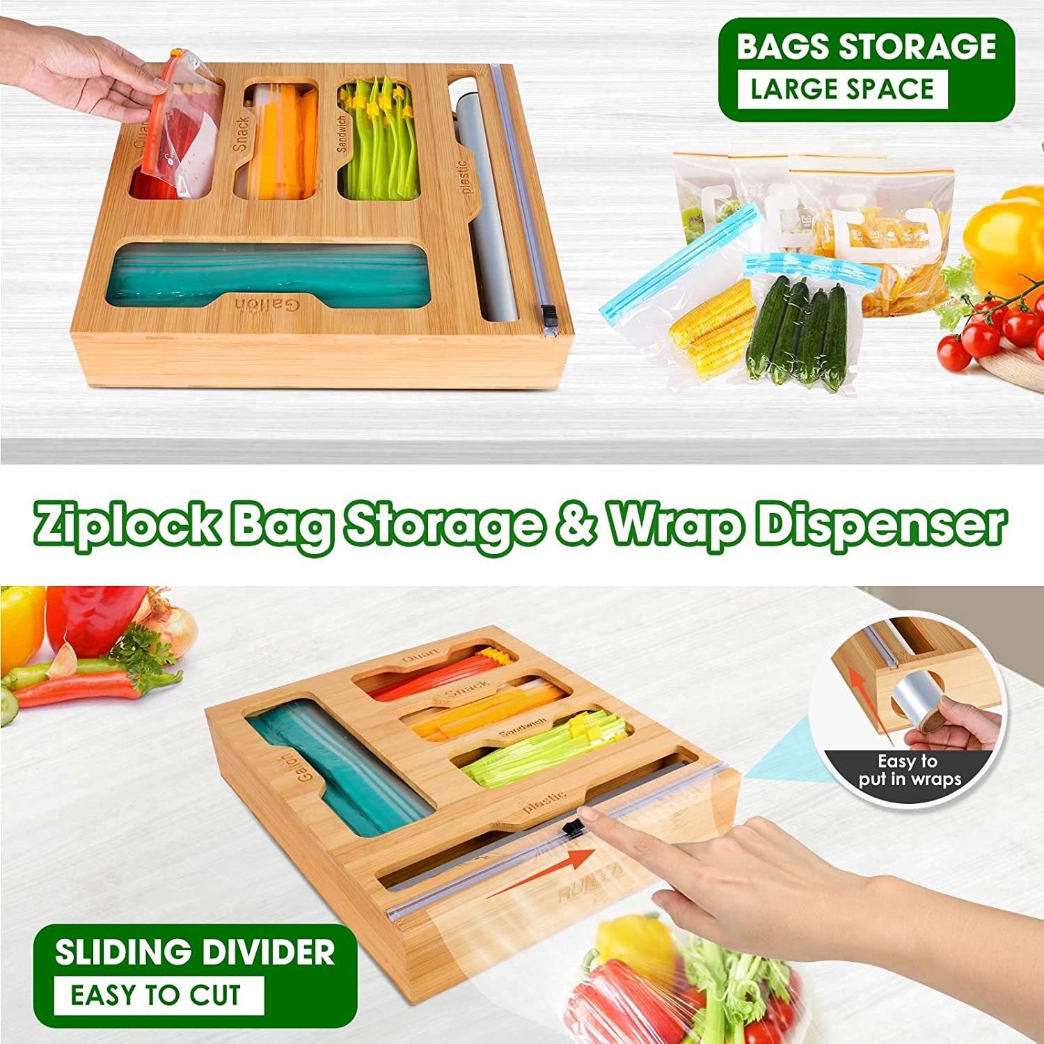 Porta sacchetti per alimenti c - Food Storage Rack For Kitchen recensione e prezzo