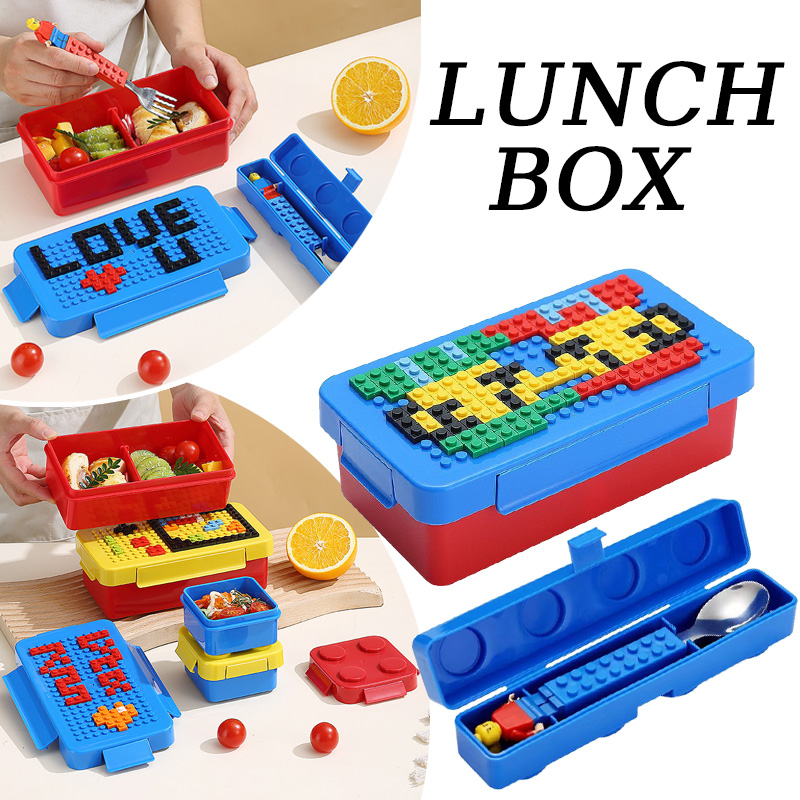 Building Block Lunch Box Color - Food Storage Building recensione e prezzo