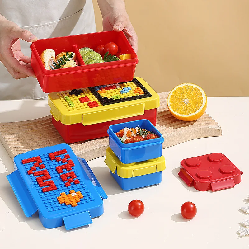 Building Block Lunch Box Color - Food Storage Building recensione e prezzo