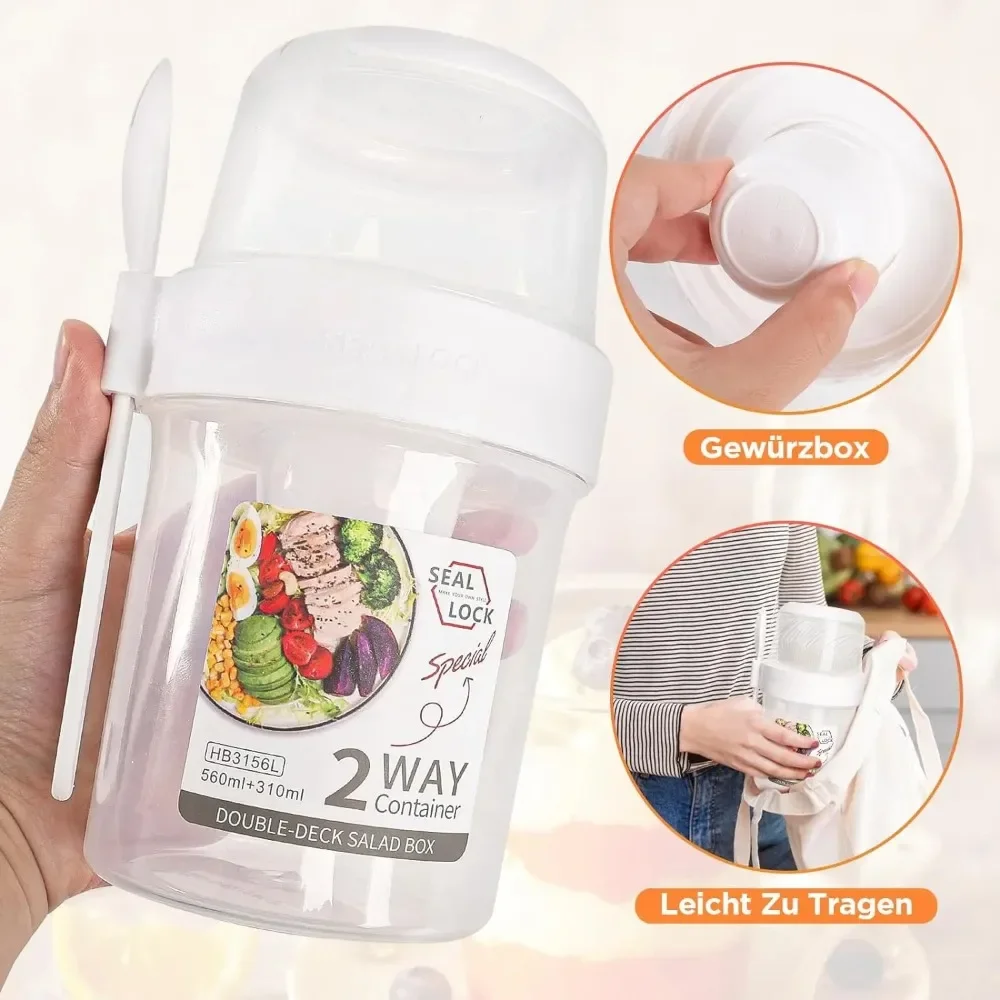 Tazza per insalata Tazze per c - Food Storage With Scoop recensione e prezzo