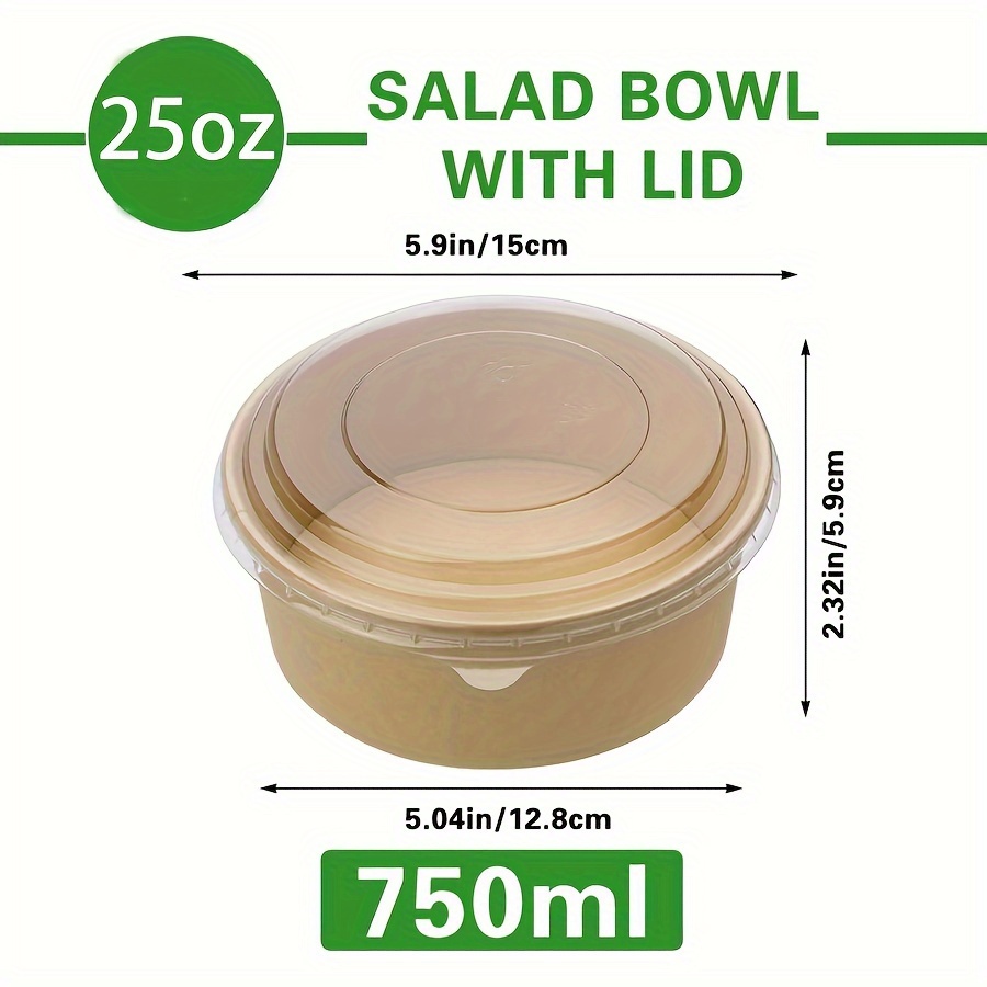 Ciotole di carta da 25 Oz/750  - Food Storage Lunch Box recensione e prezzo