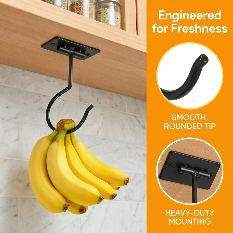 Gancio a banana autoadesivo in - Food Storage Rack For Kitchen recensione e prezzo