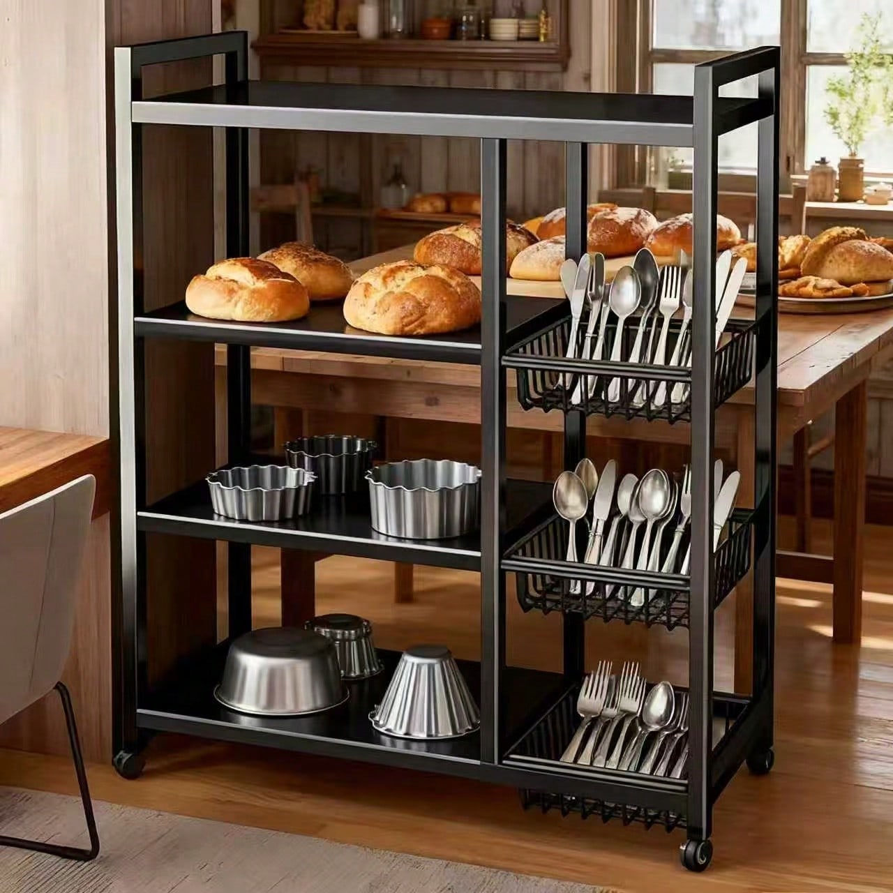 Carrello di Stoccaggio in Meta - Food Storage With Wheels recensione e prezzo